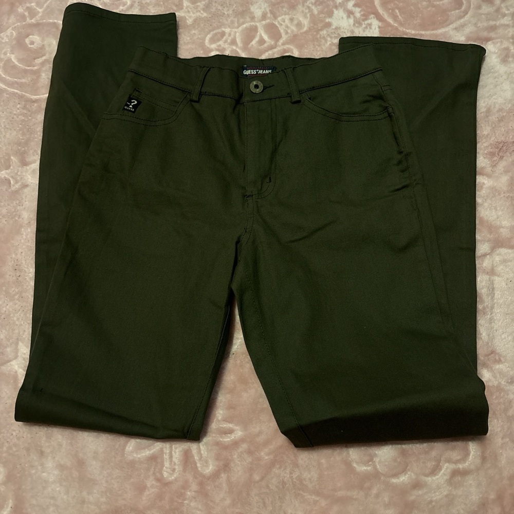 Guess women’s Dark Green Chinos new!